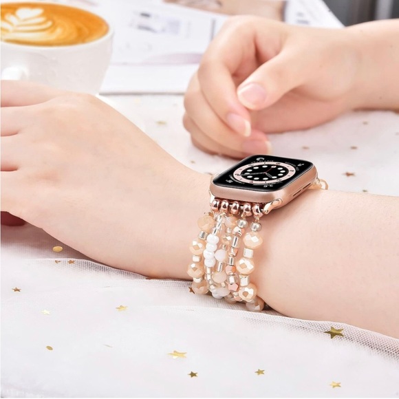 Beaded Apple Watch band - Picture 5 of 6